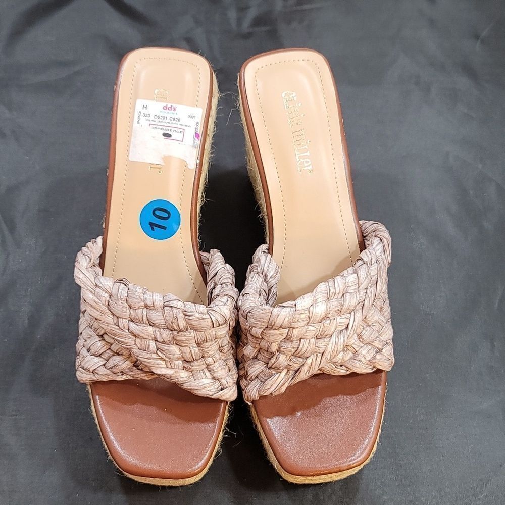 BRAND NEW OLIVIA MILLER IRMA OPEN TOE WEDGE HEEL SANDAL - Picture 2 of 16